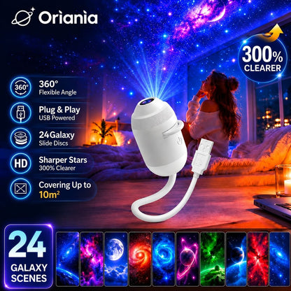 ORIANIA Sternenhimmel-Projektor 24-in-1 – USB-Nachtlicht